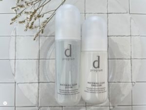 dプログラム ホワイトニングクリアの美白化粧水と乳液 敏感肌のシミ 